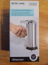 Better Living Stainless Steel Touchless Soap Dispenser NEW