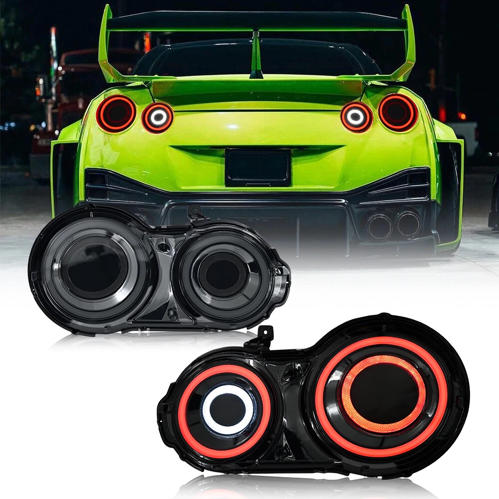 For Nissan GTR GT-R R35 2007-2017 A Pair Fit Rear Lamps Assembly