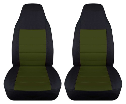 Juego de fundas de asiento de coche delanteras para Jeep Wrangler YJ-TJ-LJ 1985-2006 buen color - Imagen 15 de 27