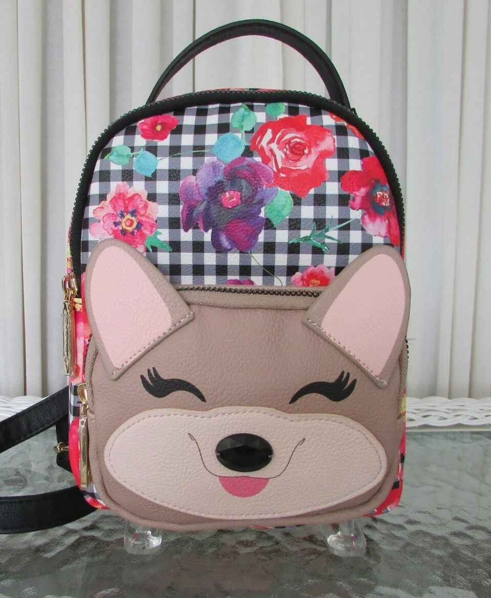 French Bulldog Backpack - Floral French Bulldog Backpack - Floral