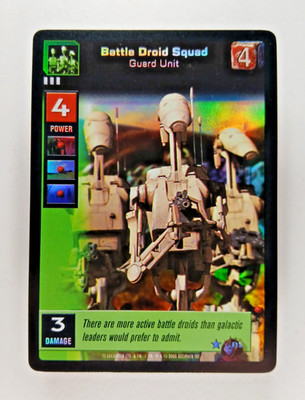 Battle Droid Squad, Guard Unit #F15 Foil - Battle of Naboo, Young Jedi CCG card