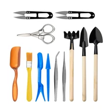 Mini Garden Tool Set 12pcs Portable Gardening Hand Tools Set Multiple Miniature