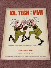 1966 Virginia Tech Vs VMI Virginia Military Institute College Football Program