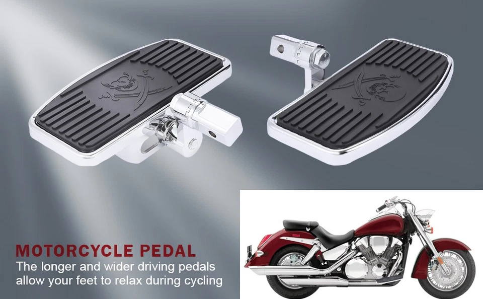 Front Footboards Footrest for Suzuki C50 VL400 VL800 Honda VTX1300 VTX1800 US Foto 4 de 4