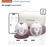 Momcozy M5 Smart Wearable Breast Pump 2-Pack App Controlled Hands-Free NEW  