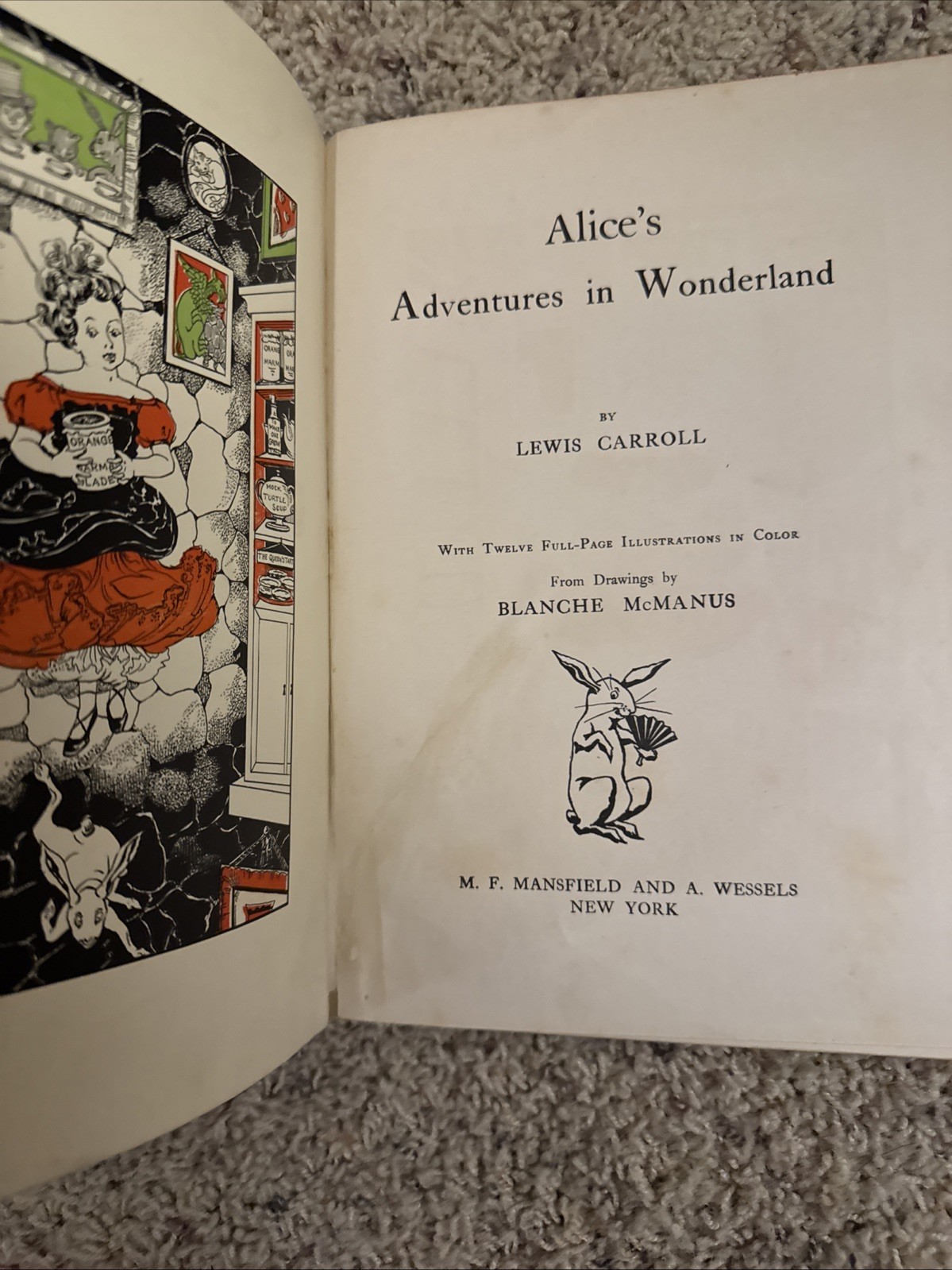 1899 Alice In Wonderland & Through The Looking Glass Blanche McManus