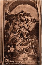 Vintage Postcard Huis ten Bosch 's-Gravenhage Jordaens "de Tijd" Art The Hague