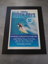 The Beach Boys Poster The Best Of Original Album Advert Mounted 14x11"