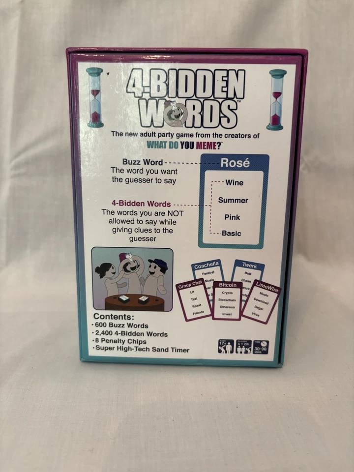 4 Bidden Words COMPLETE What Do You Meme 2018 Cards Forbidden Party - Image 3 of 3