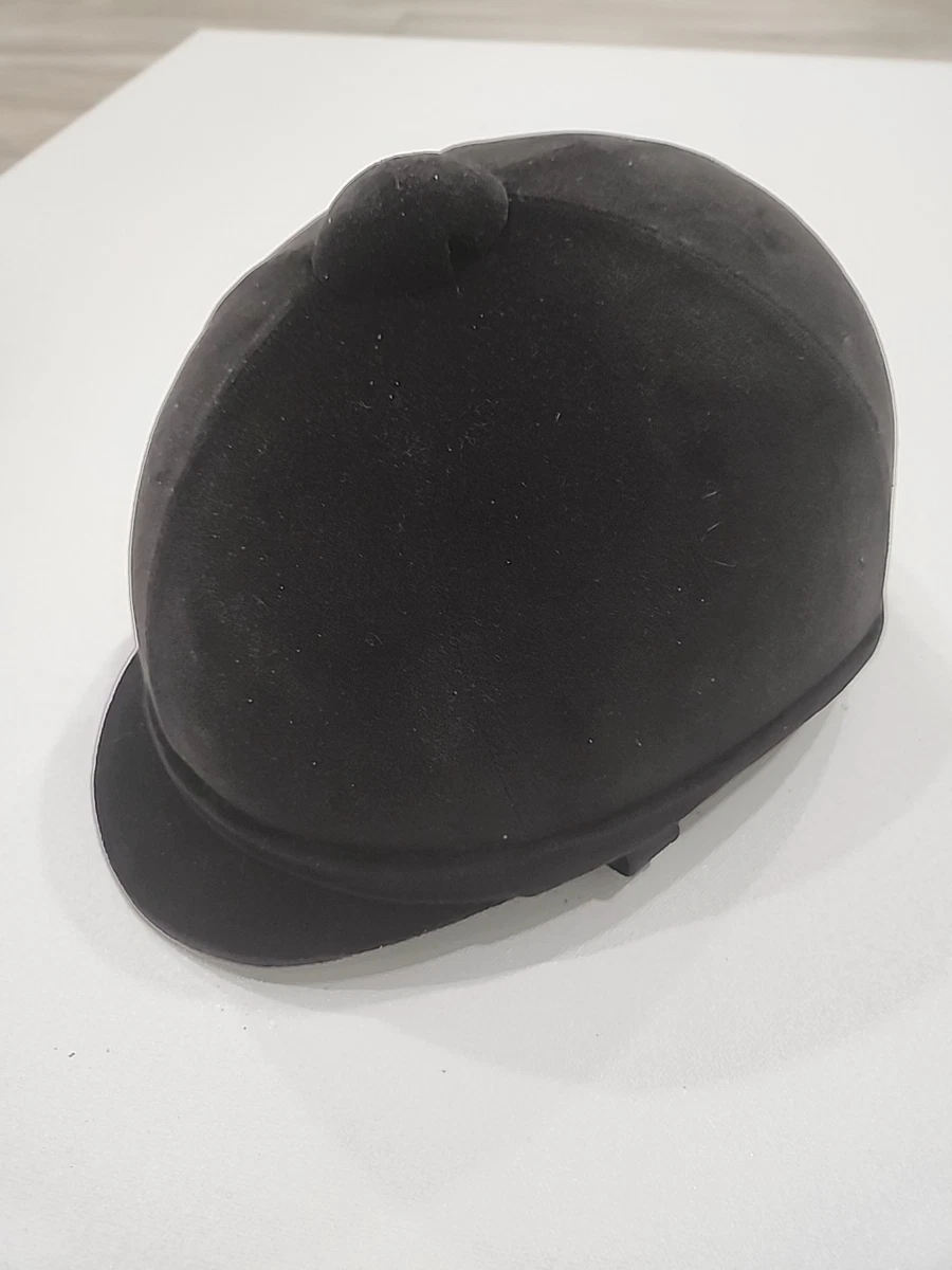 Bombe D'équitation Charles Owen YR8 - Noire, Coupe Ronde, étincelante