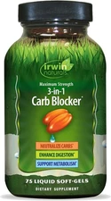 3-In-1 Carb Blocker®, Maximum Strength, 75 Liquid Soft-Gels