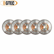 Diamond Turbo Cutting Disc Stone Granite Ceramic Tile 5pcs 7''/180mm Saw Blade