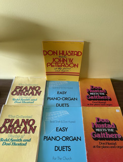 LOTof 6 Tedd Smith Don Hustad Piano Organ Duets Sheet Music Religious Devotional
