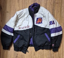 Vintage 90s NBA Pro Player Phoenix Suns Full Zip Jacket Basketball Jacket Sz L