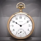 Antique Pocket Watch Waltham American Traveler 7J Gold Filled 16s case c.1916