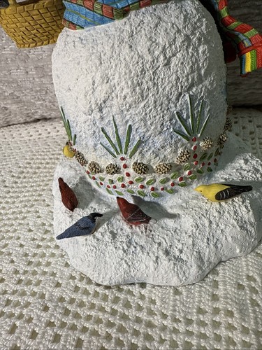 Figura muñeco de nieve Lenox A Winter Visit Lynn Bywaters 1999 pájaros - Imagen 7 de 22