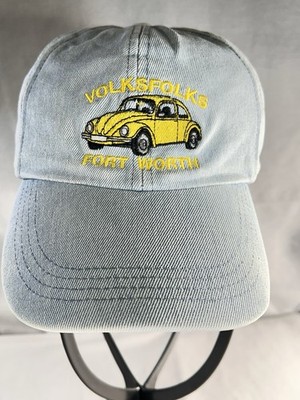 Vintage Volkswagen Beetle Old Hat Cap Volks Folks Fort Worth Car Club