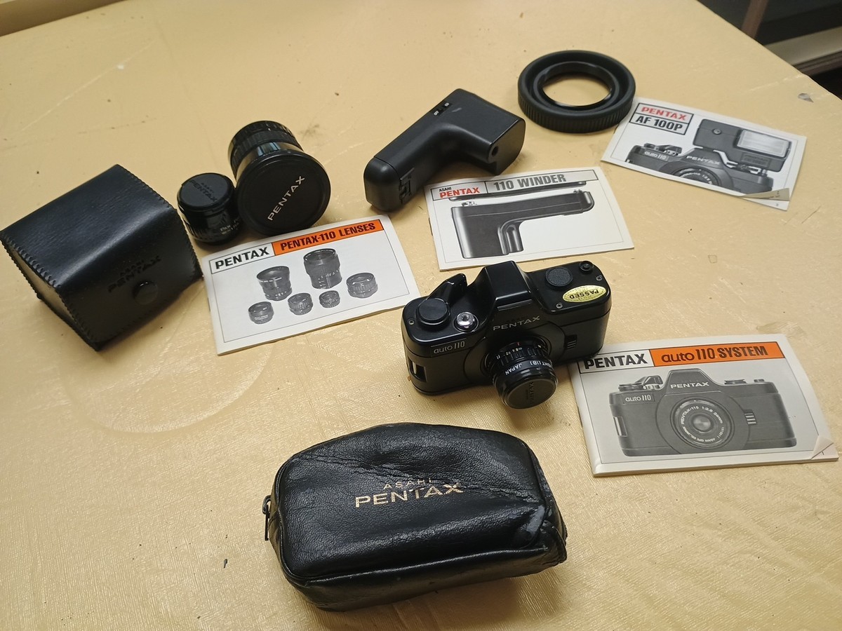 超希少【PENTAX】auto110 コンプリートキット SLR SYSTEM PENTAX auto 110 SLR SYSTEM Complete Kit | eBay