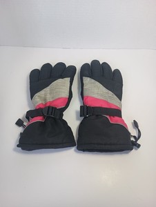 Girls Pink & Black Thinsulate Ski & Snow Winter Gloves