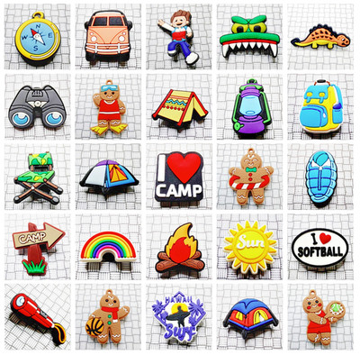 Camping Outdoor & zufällige Jibbitz Stil Schuh Charms - Kaufen Sie 5 oder mehr Kostenloser Versand