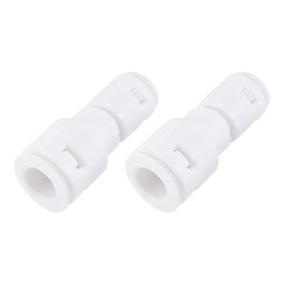 Schnellverbinder 1/4'' auf 3/8'' geklippt Anschluss RO-Fitting Luftreiniger 43mm 2 Stück