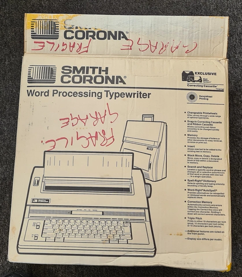 Smith Corona XD 5800 Word Processing Typewriter with Manual - #1003 - Image 4 of 4
