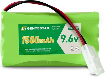 9.6V 1500mAh NI MH Rechargeable Battery Pack for RC Cars Boats Robots