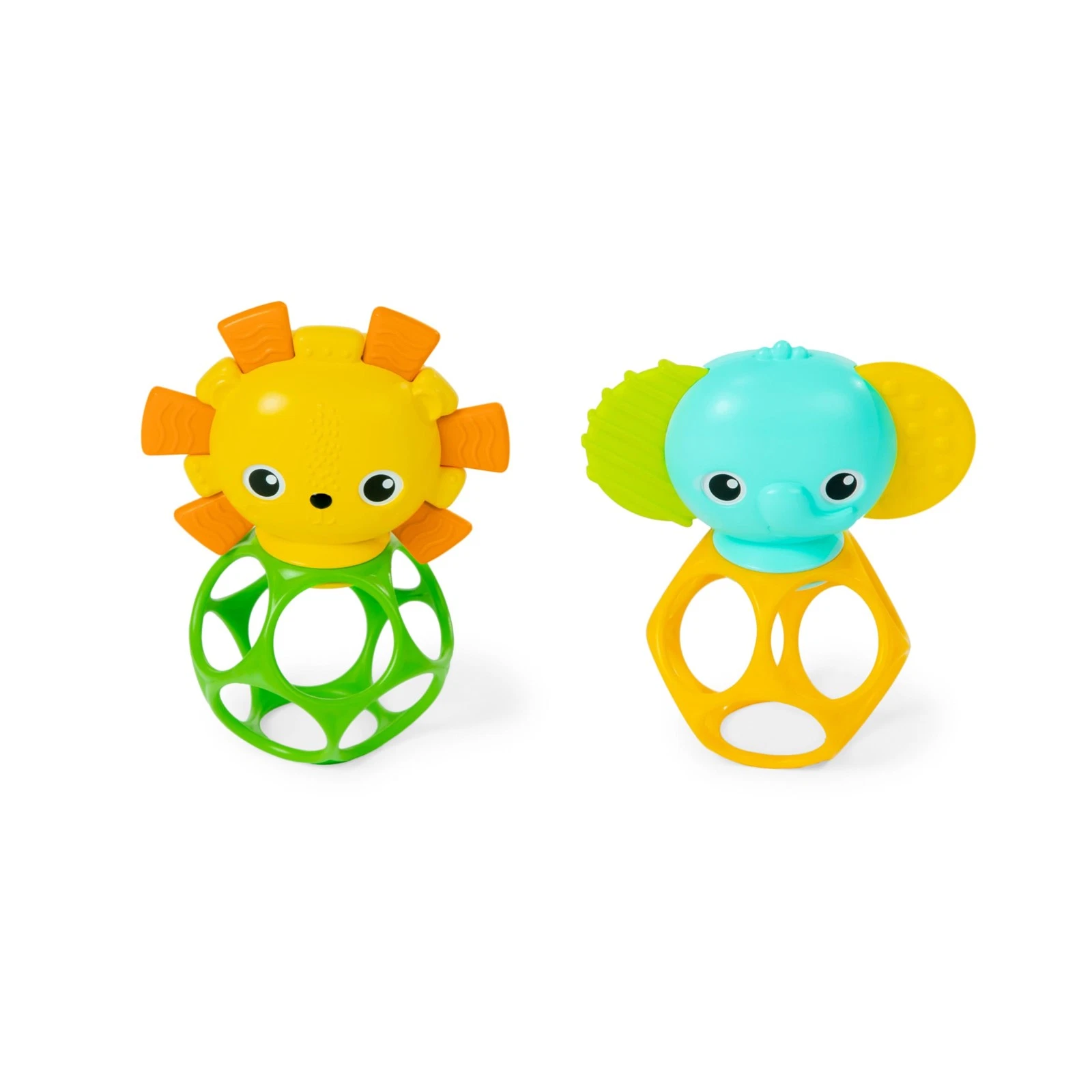Bright Starts Oball Soother Pals Easy-Grasp Teether Toys, Unisex, Newborn and Up