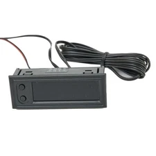 12V 3in1 Vehicle Car Kit Thermometer +Voltmeter + Clock LED Digital Display