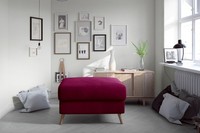 Hocker Pouf Sofa Polster Beistellhocker FußHocker Ottomane MöBelhocker Neu Pink