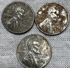 #3I: (New Low $) Set of 3 1943 Rare Steel Lincoln Wheat Cent~You Grade~Bid Now — photo 1