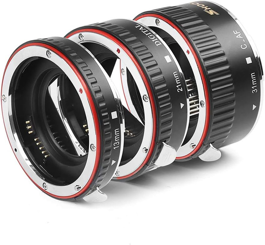 AF Auto Focus Macro Extension Tube Set EOS EF/EF-S Lens Close-Ups for Canon EOS 