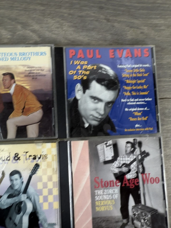 Vintage CD Lot Righteous Brothers Bud & Travis Loretta Lynn Les Paul Trio Foto 3 de 4