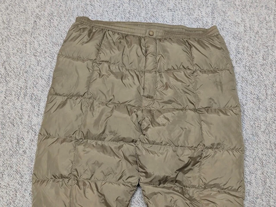 Pantalones vintage CABELAS PLUMÓN DE GANSO puffer XL tostado caqui 40x34 38x34 caza Foto 2 de 4