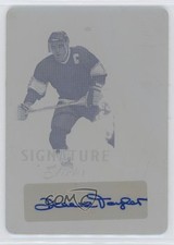 2021 Leaf Lumber Signature Sticks Printing Plate Yellow 1/1 Dave Taylor Auto y0t
