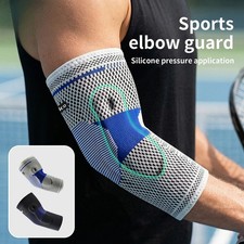 Elbow Pads Silicone Compression Elbow Protection Elbow Support Tennis Basketball