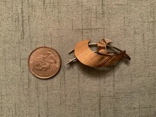 Vintage Sterling Silver & Gold FORSTNER Brooch Pin