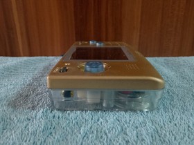 SNK Neo Geo Pocket Transparent/Clear/Gold w/ IPS Screen Mod - Tested & Working