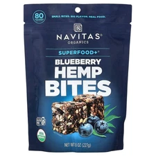 Navitas Organics Power Snacks Blueberry Hemp 8 oz 227 g B Corp, BPA-Free,