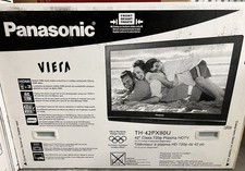 Panasonic Viera TH-42PX80U 42"  Television Plasma Rare New Retro Tv  Non- crt