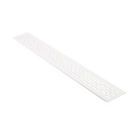Stegblech 60X480Mm Versetzte Lochung Alu LüFtungsgitter Weiß Heizungsabdeckung