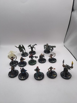 Mage Knight: Mixed Lot Of 14 Figures Including Rare & LE Pieces Wizkids T