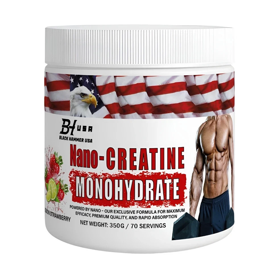 Gorilla Mass 4kg Schokolade+ Nano Creatine 350g Muscle Gainer | Black Hammer USA - Bild 3 von 4