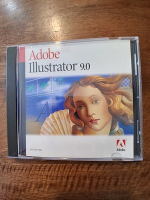 Adobe Illustrator 9.0 Windows CD with Serial Number
