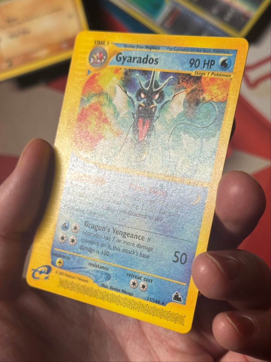 GYARADOS 11/144 Skyridge non-holo rare E-READER Pokemon TCG card