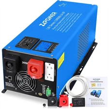  6000W 24V Inverter Charger Split Phase Low Frequency Peak 18000W Pure Sine Wave