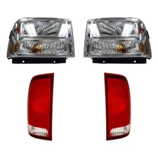 Headlights Tail Lights For Ford F-250 F-350 2005-2007 Left Right 4-Piece Kit