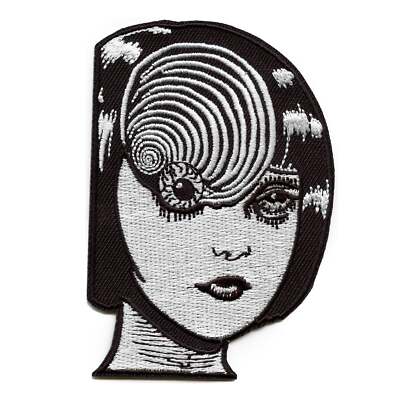 Uzumaki Azami Kurotani Patch Schwarz Spirale Bestickt Aufbügeln