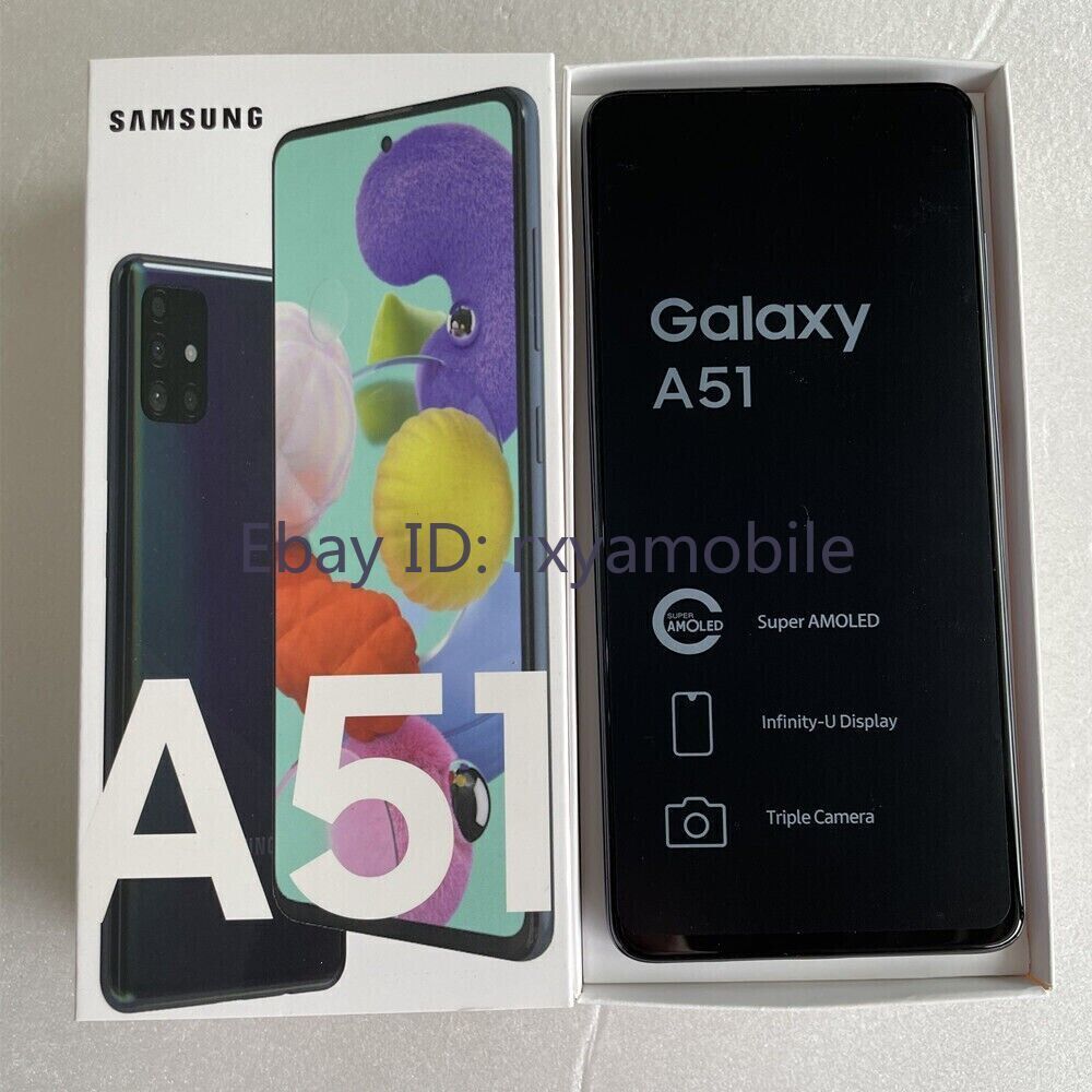 Samsung Galaxy A51 SM-A515U 128GB 4G LTE GSM 48MP Unlocked Samsung Galaxy A51 SM-A515U 128GB 4G LTE GSM 48MP Unlocked