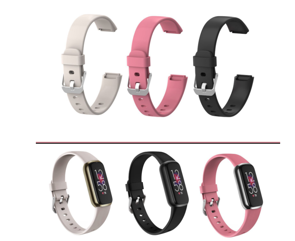 For Fitbit Luxe Silicone Sport Straps Soft Wristband Watch Band eBay